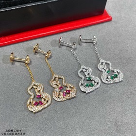 Серьги Qeelin Wulu Lace Red Gourd из п