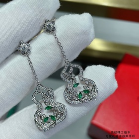 Позолоченные серьги Qeelin Mimi Gold с