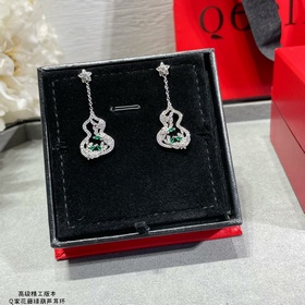Позолоченные серьги Qeelin Mimi Gold с