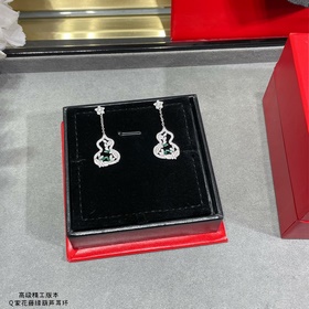 Позолоченные серьги Qeelin Mimi Gold с
