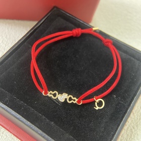 Браслет Qeelin Wulu Red Cord Простые л