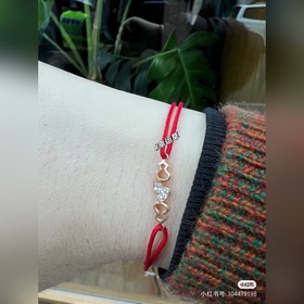 Браслет Qeelin Wulu Red Cord Простые л