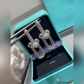 Серьги Tiffany с двойным кольцом в фор