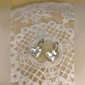 Новые серьги «Сатурн» в форме сердца с