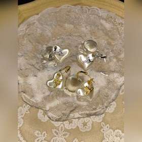 Новые серьги «Сатурн» в форме сердца с