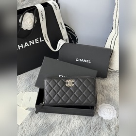 Длинный кошелек CHANEL на молнииз тел