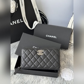 Длинный кошелек CHANEL на молнииз тел