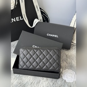 Длинный кошелек CHANEL на молнииз тел
