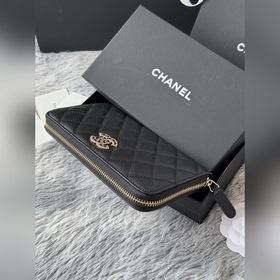 Длинный кошелек CHANEL на молнииз тел