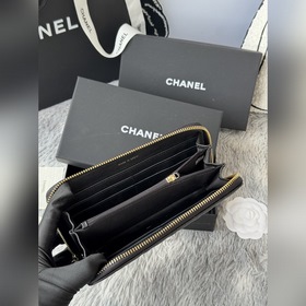 Длинный кошелек CHANEL на молнииз тел