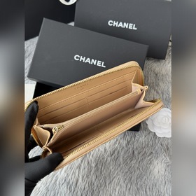 Длинный кошелек CHANEL на молнииз тел