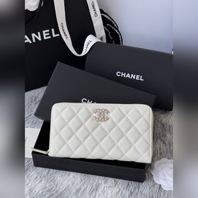 Длинный кошелек CHANEL на молнииз тел