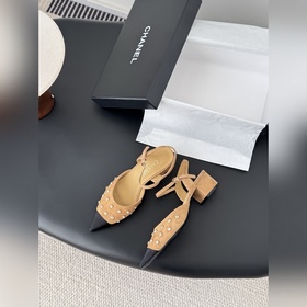 Chanel 25K Новые туфли с жемчужными це