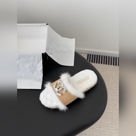 Новые меховые тапочки Chanel 25K! Э