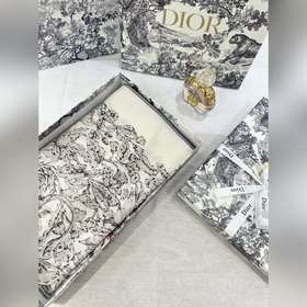 Двусторонний  шарф Dior с монохром