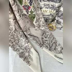 Двусторонний  шарф Dior с монохром