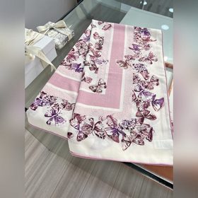 Шаль Dior с принтом [140 Premium Silk