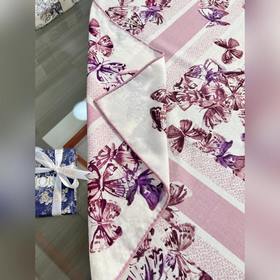 Шаль Dior с принтом [140 Premium Silk