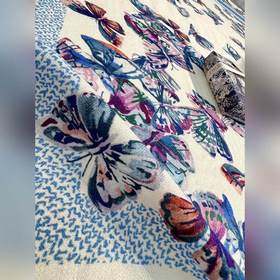 Шаль Dior с принтом [140 Premium Silk