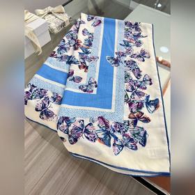 Шаль Dior с принтом [140 Premium Silk