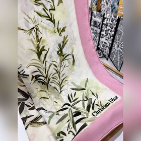 Шаль Dior с принтом 140, двусторонняя,