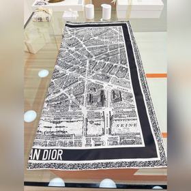 Шарф DIOR из шелка с принтом , 90 см,