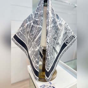 Шарф DIOR из шелка с принтом , 90 см,