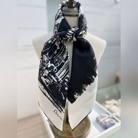 Двусторонний монохромный шарф Dior с п