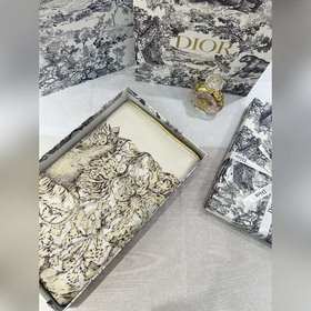 Двусторонний  шарф Dior с монохром