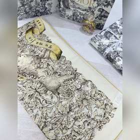 Двусторонний  шарф Dior с монохром