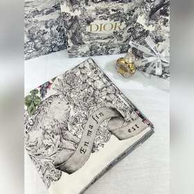 Двусторонний  шарф Dior с монохром
