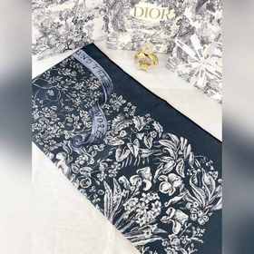 Двусторонний  шарф Dior с монохром