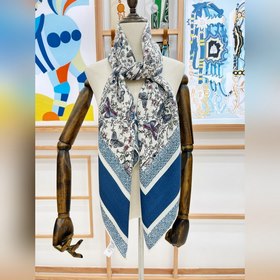 Двусторонняя шаль Dior 140 из шелка и 