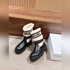 Ботильоны DIOR из новой шерсти с засте