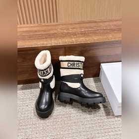 Ботильоны DIOR из новой шерсти с засте