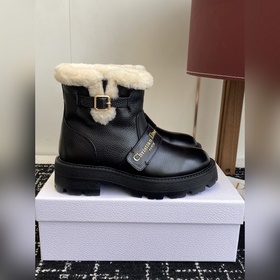 Модные шерстяные ботильоны DIOR Зимни