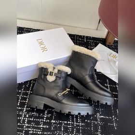 Модные шерстяные ботильоны DIOR Зимни