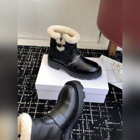 Модные шерстяные ботильоны DIOR Зимни
