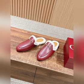 GUCCI Осень/Зима Новинка Мюлиз кожи яг