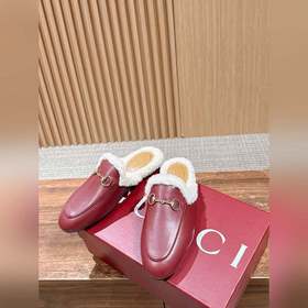 GUCCI Осень/Зима Новинка Мюлиз кожи яг