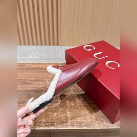 GUCCI Осень/Зима Новинка Мюлиз кожи яг