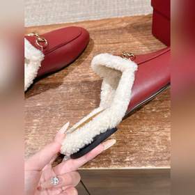 GUCCI Осень/Зима Новинка Мюлиз кожи яг