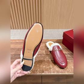 GUCCI Осень/Зима Новинка Мюлиз кожи яг