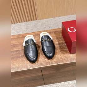 GUCCI Осень/Зима Новинка Мюлиз кожи яг