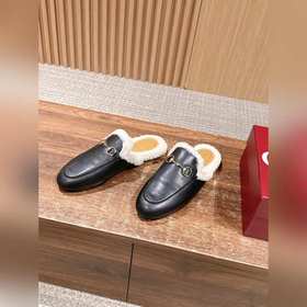 GUCCI Осень/Зима Новинка Мюлиз кожи яг