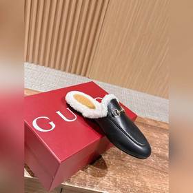 GUCCI Осень/Зима Новинка Мюлиз кожи яг