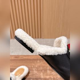 GUCCI Осень/Зима Новинка Мюлиз кожи яг