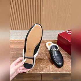 GUCCI Осень/Зима Новинка Мюлиз кожи яг