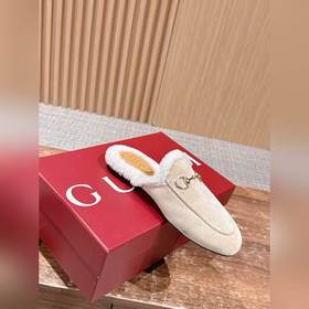 GUCCI Осень/Зима Новинка Мюлиз кожи яг