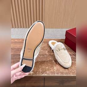 GUCCI Осень/Зима Новинка Мюлиз кожи яг